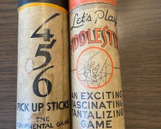 Pick Up Sticks Games From 1930s-40s.