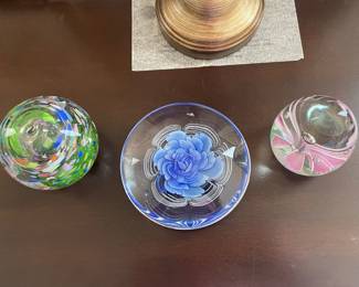 Millefiori & Controlled Bubble Paperweights