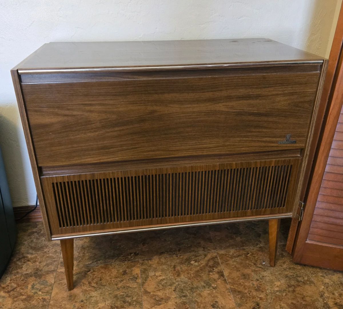 Mid Century Grundig petite sterio console record player