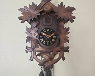 Wood carved Cuckoo clock