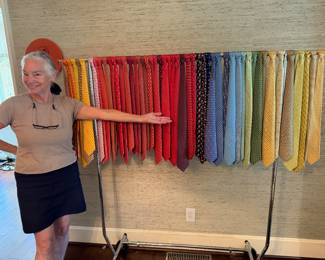 What a collection...51 yes 51 Hermes Neck Ties...Like New!!