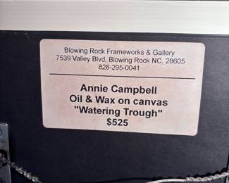 Annie Campbell Original Art "Watering Through"