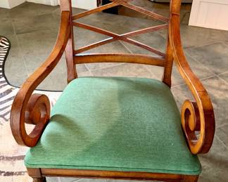 Set of 8 Baker Furniture Milling Road Italian Directoire-Style Armchair