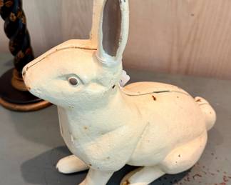 Cast Iron Bunny Bank
