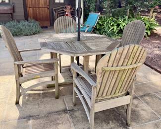 Kingsley Bate Teak Table with 4 Chairs