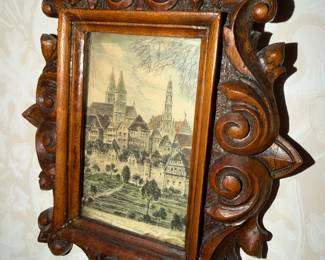 Black Forest style scrollwork frame is gorgeous!!!