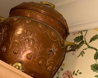 Copper covered pot