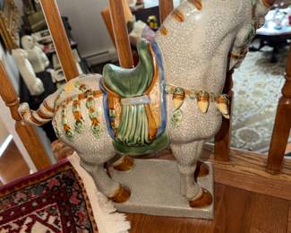 Tang-style War Horse watching over the Stairway