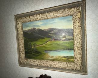 20th century oil painting signed JESSIE SCHRADER