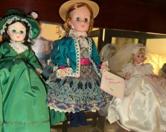 Madame Alexander SCARLETT O'HARA  (left), and Madame Alexander ELIZA. (right) 
