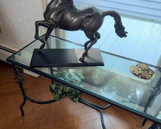 Lovely metal horse (no signature, no province)