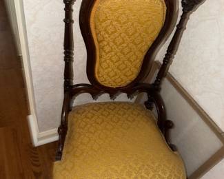 "Rocco revival" parlor chairs  (pair)