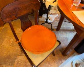 Sturdy primitive farmhouse  Table, and chairs