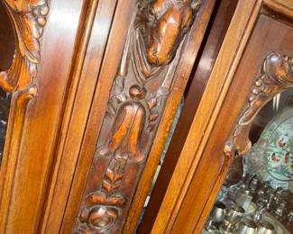 Jacobean Revival Style with Ram Corbel and ornate carvings