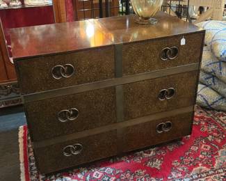 Faux tortoise shell chest