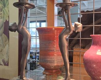 Deco revival candlesticks