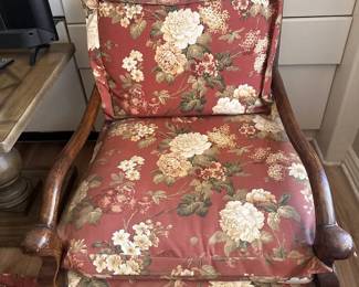beautiful chair + matching ottoman