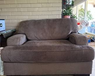 chocolate brown loveseat