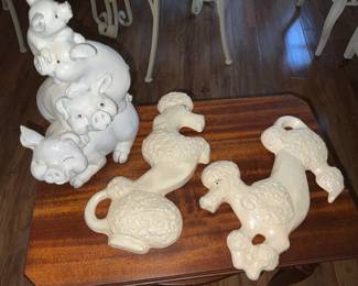 poodles and pigs