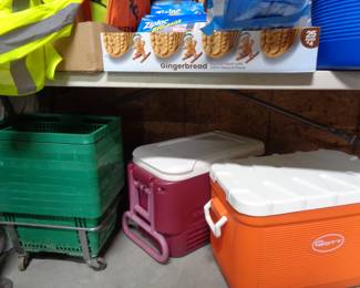 Shopping Carts, Coolers