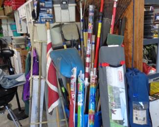 Shovels, rakes, etc.