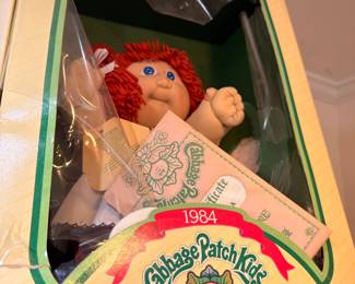 1984 Cabbage Patch Kids red-haired doll in original box
