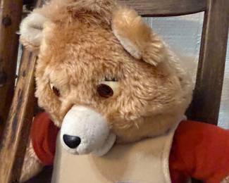 Vintage Teddy Ruxpin talking bear
