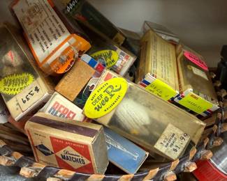 Box lot of vintage fishing lures Rebel and Deep Wee-R