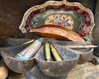 Cast iron mold with brass artillery shell casings