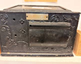 Antique cast iron National Stationery Cabinet