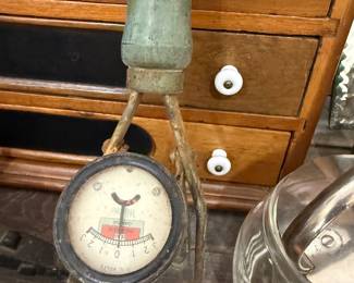 Vintage battery charge tester gauge
