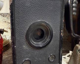 Antique black box camera