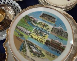 HemisFair 68 San Antonio World's Fair souvenir plate