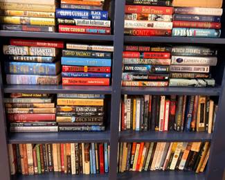 Bookcase of hardback fiction novels