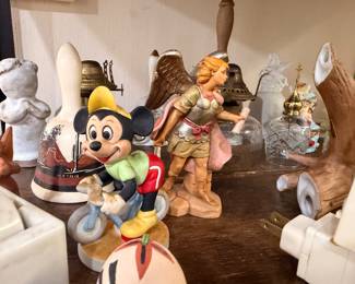 Mickey Mouse figurine with angel and bells