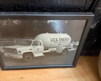 Framed photograph of UCG Energy propane truck