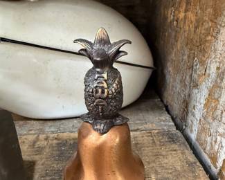 Brass pineapple hand bell