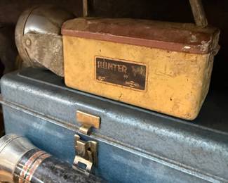 Hunter by Rayovac lantern with metal tackle box