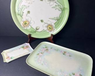 124 limogesfrancehandpaintedporcelaintr
