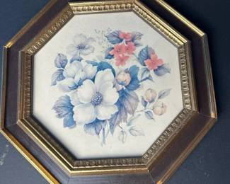 015 turnerdesignframedfloralwallartin