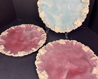 109 inclaystoneplateswithgrapemotif