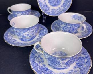 110 ridgwaybluetransferwarecupsandsauce