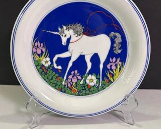 251 audreychristieunicornporcelainplate