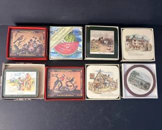 162 vintageassortedcoastersincludingclov