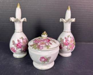 103 porcelainvanitybottlesandpowderjar