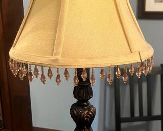 Ornate Brown Resin Table Lamp