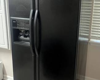 Black Kenmore sidebyside Refrigerator
