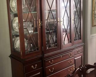 FederalStyle Breakfront China Cabinet