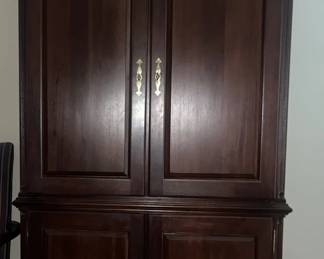 Cherry Wood Armoire Master Bedroom