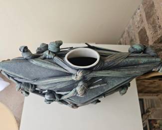 Brutalist ribbon ceramic vessel second image